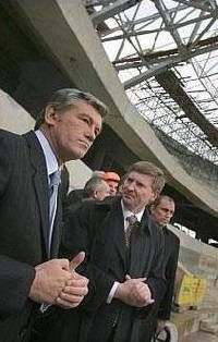 Ющенко и Качинский посетят Донбасс-Арену в среду