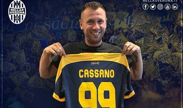Кассано підписав контракт із Вероною
