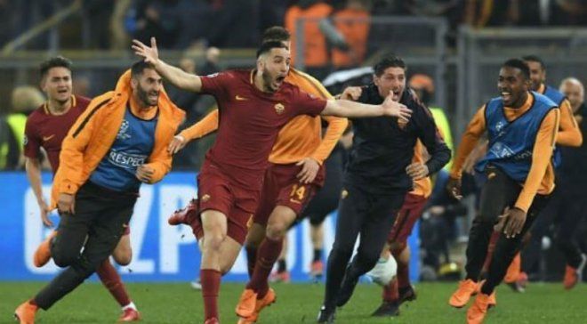 Рома – третя команда в історії, яка відіграла 3 голи у плей-офф Ліги чемпіонів